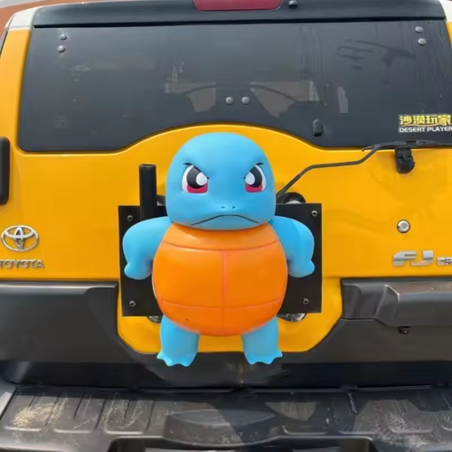 New Popular Toys Anime Will Spray Water Jenny Car Accessories Spray Water Big Size Proud And Cute Model Toys Car Squirtle Orname（16cm）