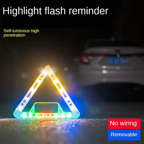 Solar LED Strobe Police Lights For Auto Emergency Grill Warning Lamp 18 led Windshield Anti Collision Light Car Accessories