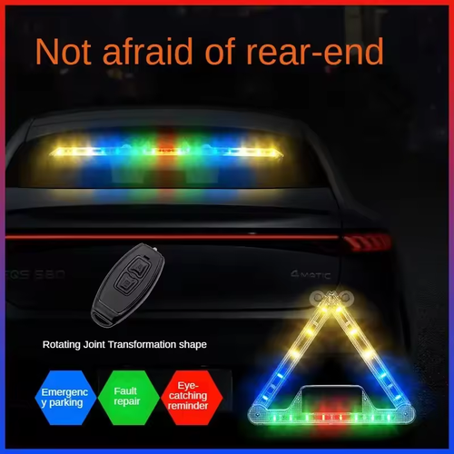 Solar LED Strobe Police Lights For Auto Emergency Grill Warning Lamp 18 led Windshield Anti Collision Light Car Accessories