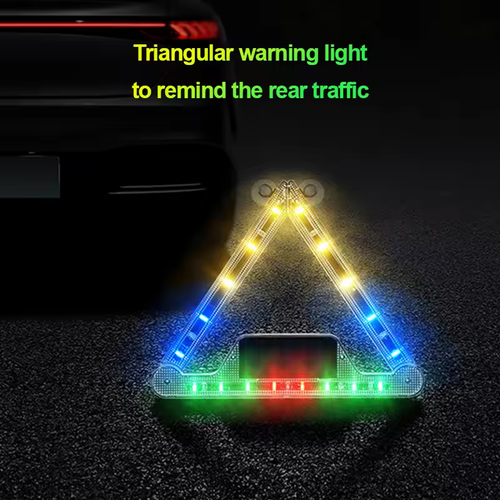Solar LED Strobe Police Lights For Auto Emergency Grill Warning Lamp 18 led Windshield Anti Collision Light Car Accessories