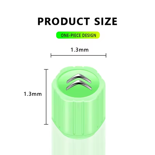 Universal Luminous Fluorescent Tire Valve Caps for 90% Vehicles Night Visibility Upgrade（10pcs）