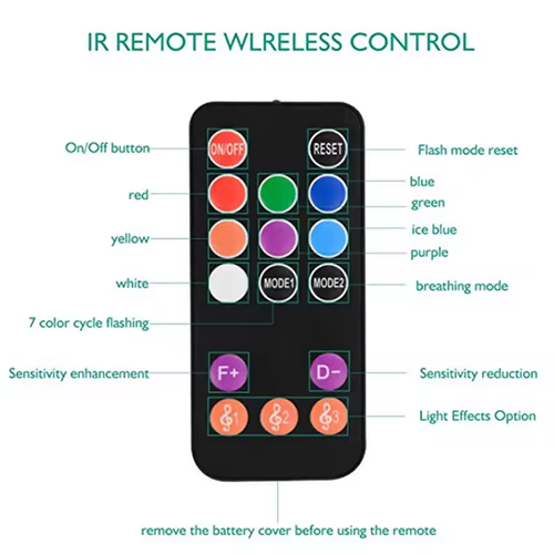 🚗2025 New Arrival Car Interior RGB 7-Color Music Voice Control LED Strip Footwell Light