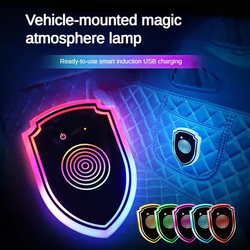 Dream Color LED decorate Light vibration sensitive Illuminated Car Triangle Window Decorative Lights, car window atmospher Light