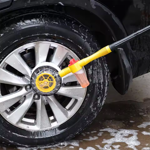 Automatic Rotary Car Wash Foam Brush – Long Handle Chenille Mop Kit for Effortless Cleaning