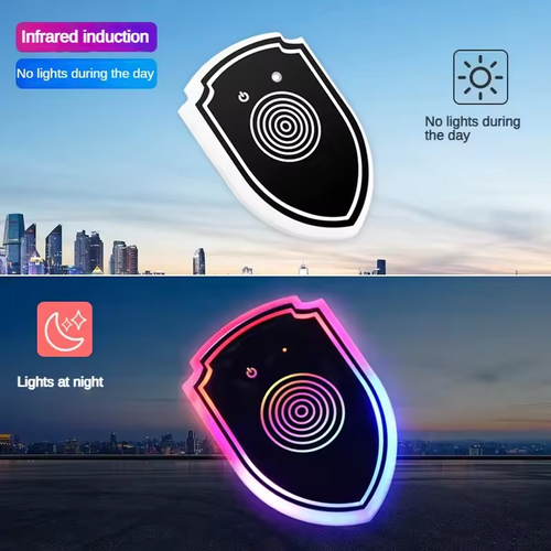 Dream Color LED decorate Light vibration sensitive Illuminated Car Triangle Window Decorative Lights, car window atmospher Light
