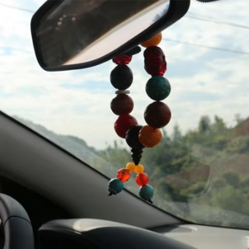 Car Hanging Beads Premium Sturdy Durable Chic Design Decoration Safeness Blessing Pendant for Car Accessories