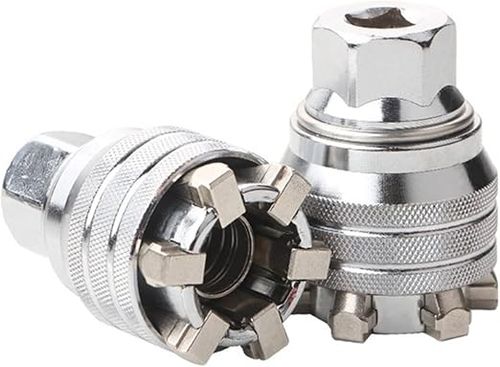 Multi-Function Universal Socket Wrench Tool, Universal Maintenance Tool, 10mm-19mm Adjustable Universal Socket Wrench, for 3 8 Drive Ratchet Torque Wrench & Power Drill