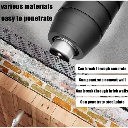 Portable Concrete Nail Gun Kit with 100pcs Nails-5 Speed Adjustable Mini Manual Steel Nail Gun Wall Fastening Shooting Wire Slotting Tool for Woodworking and Decoration, Red Brick Walls