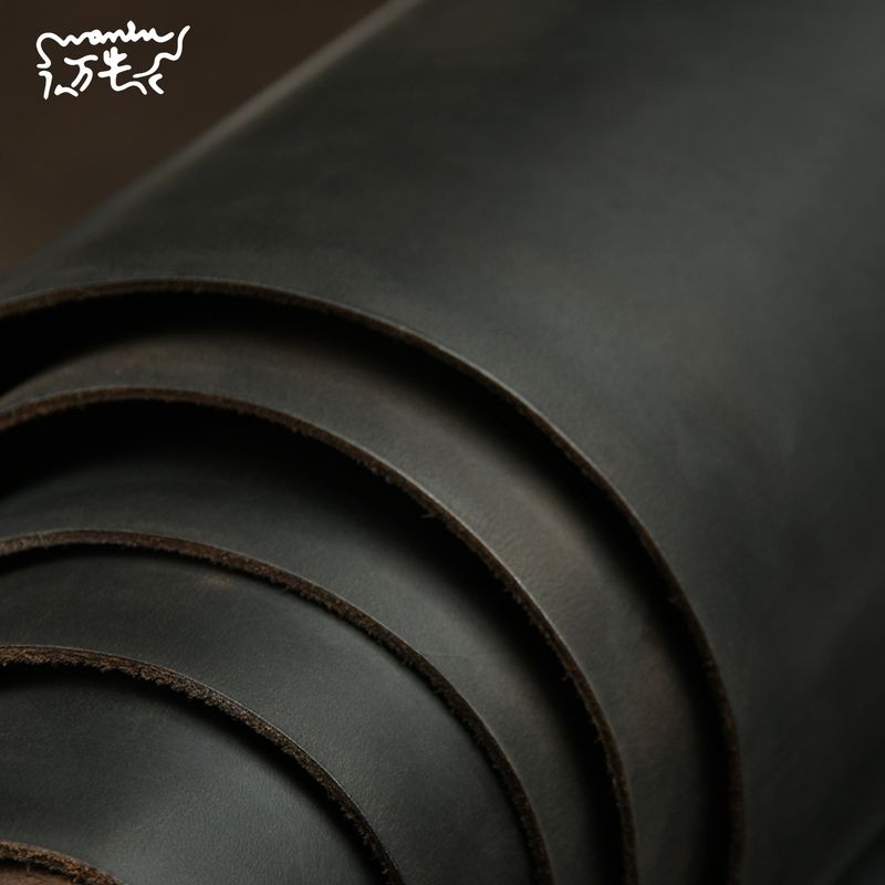 Ready Supply Direct Sales Crazy Horse Leather First Layer Genuine Cowhide Retro Genuine Cowhide Handmade DIY Shoe Materials Luggage Leather Goods