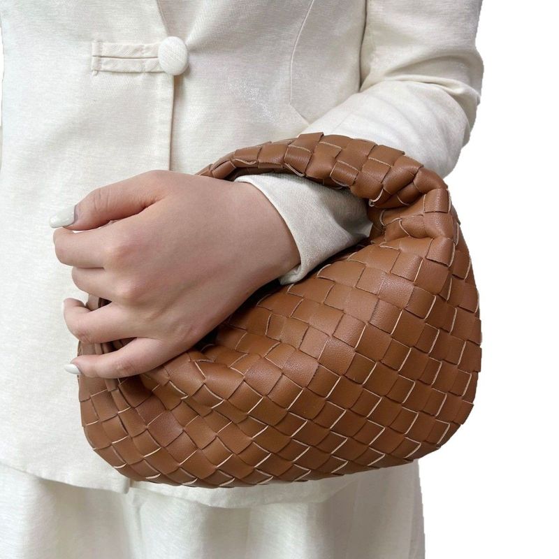 New Dumpling Bag Women's Jodie Handmade Real Woven Knot Bag Genuine Leather Handbag Underarm Party Women's Bag