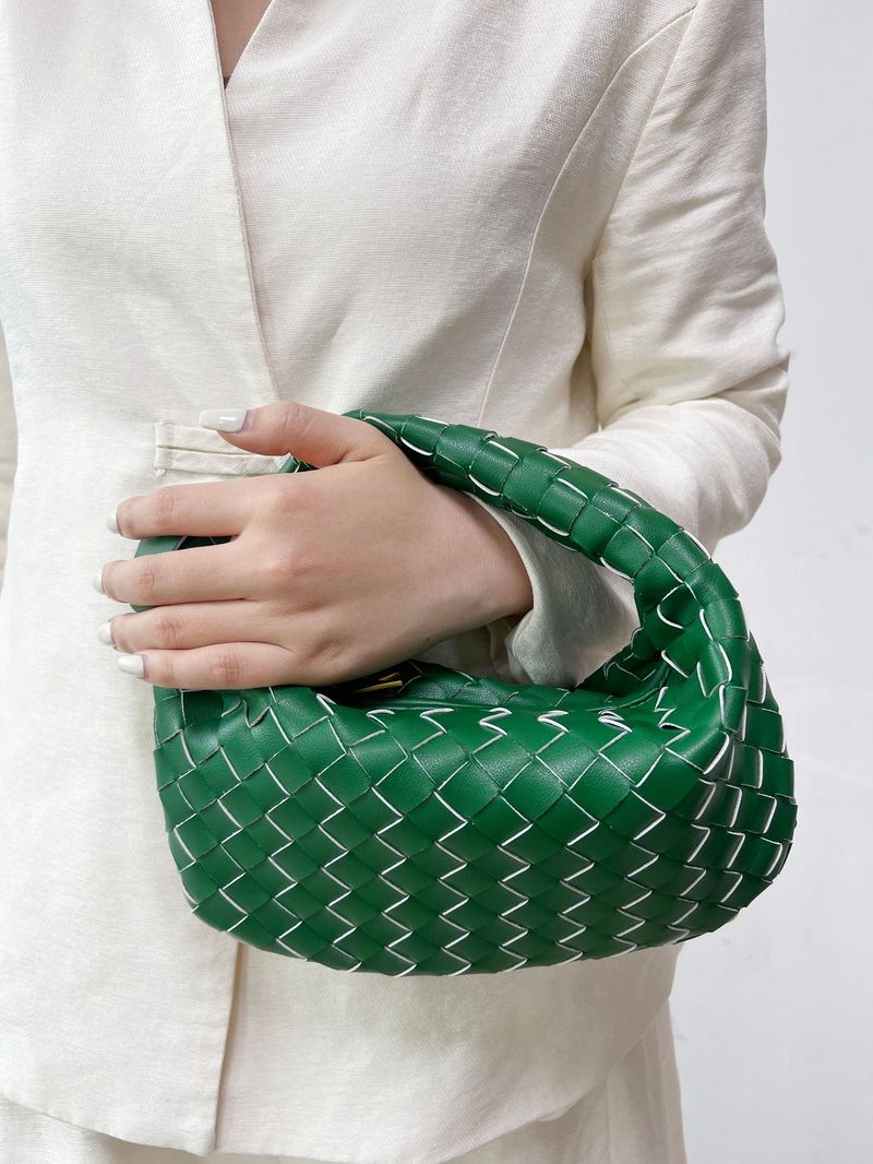 New Dumpling Bag Women's Jodie Handmade Real Woven Knot Bag Genuine Leather Handbag Underarm Party Women's Bag