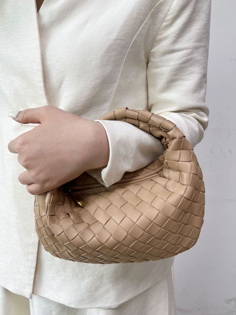 New Dumpling Bag Women's Jodie Handmade Real Woven Knot Bag Genuine Leather Handbag Underarm Party Women's Bag