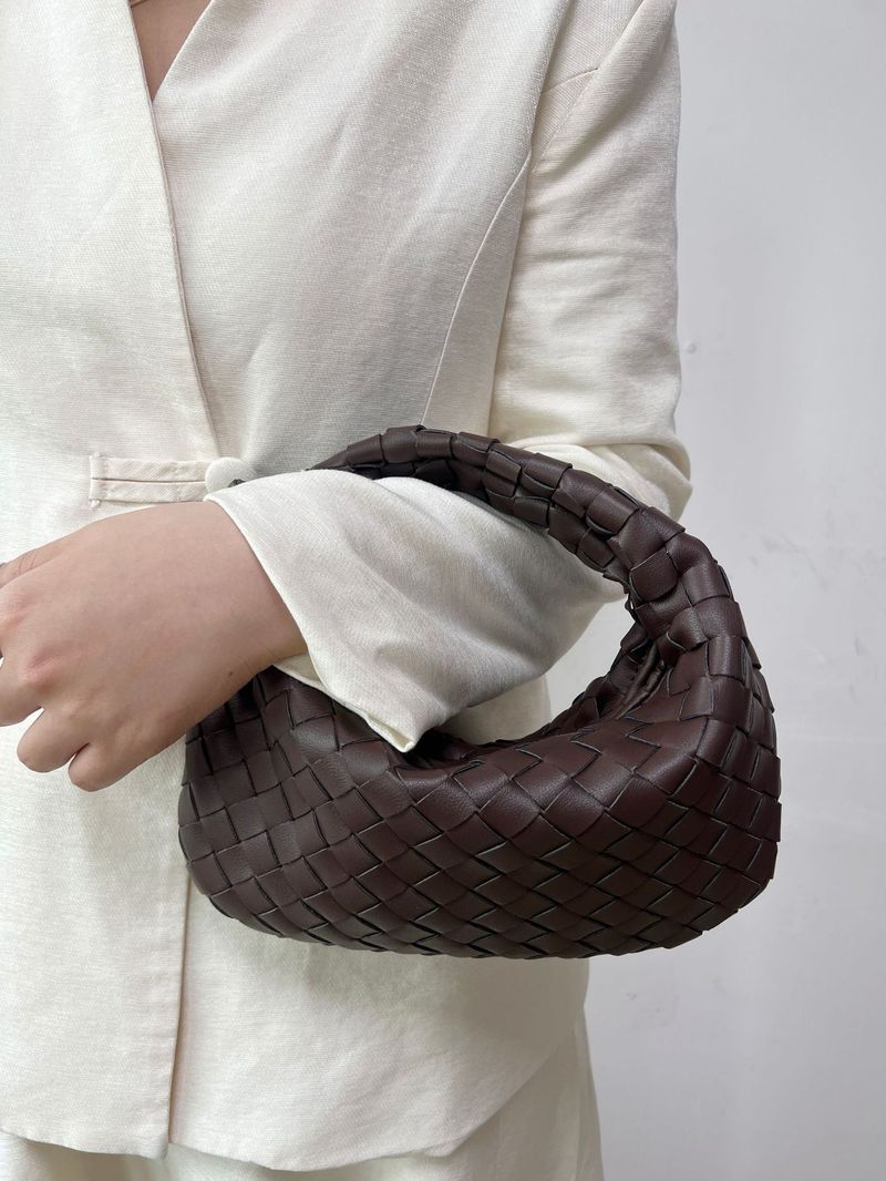 New Dumpling Bag Women's Jodie Handmade Real Woven Knot Bag Genuine Leather Handbag Underarm Party Women's Bag