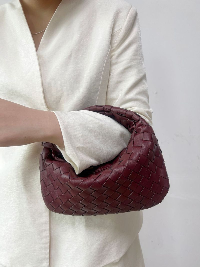 New Dumpling Bag Women's Jodie Handmade Real Woven Knot Bag Genuine Leather Handbag Underarm Party Women's Bag