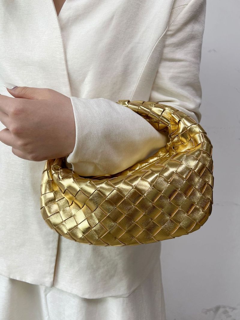 New Dumpling Bag Women's Jodie Handmade Real Woven Knot Bag Genuine Leather Handbag Underarm Party Women's Bag