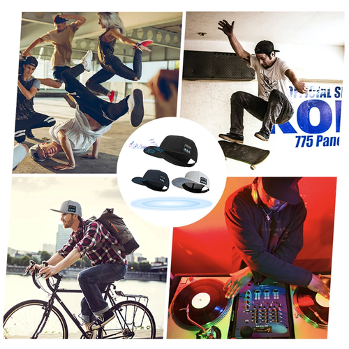 Creative Multifunctional Rechargeable Music Hat Baseball Cap With Detachable Wireless Bluetooth Speaker Binaural Stereo External