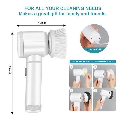 Multifunctional Automatic Dish Spin Electric Cleaning Brush Power Scrubber Electric Spin Scrubber Electric Dish Scrubber