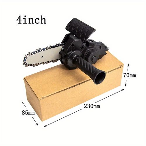 4 Inch Electric Drill Modified to Electric Chainsaw Attachment Electric Chainsaws Converter Accessory Woodworking Cutting
