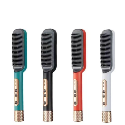 High Quality Styling Tools Electric Salon Ionic Hair Straightening Fast Heating Professional Hair Curler Hair Comb Brush