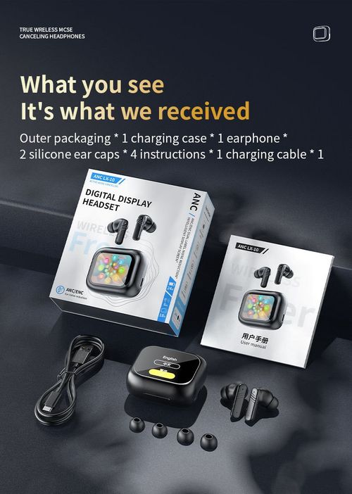 M6 Wireless Noise-Canceling Touch Headphones, featuring a touchscreen, ENC HD calling, and Bluetooth 5.4 technology
