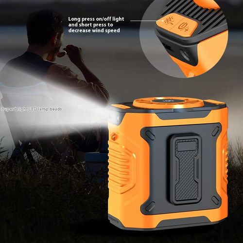 4000mah USB High Speed Wearable Fan Waist Clip Portable Fan Rechargeable Battery Power Outdoor Travel Cooling Fan