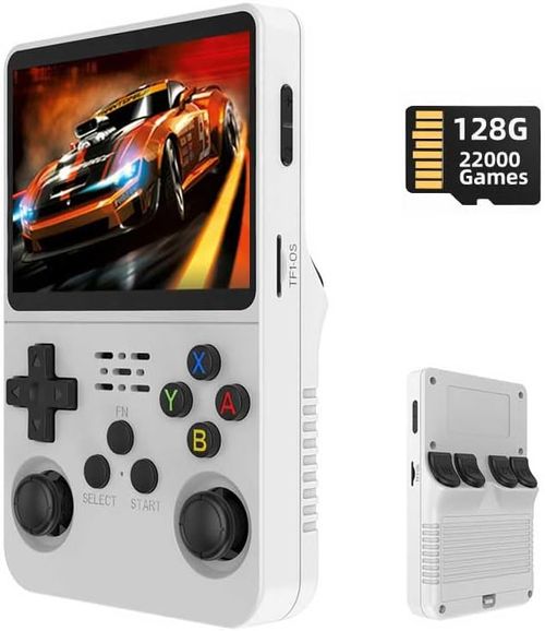 R36S Retro Handheld Gaming Console 3.5 inch IPS Screen Video Game Console Player Built in 22000 Games 128G for GBA GB MAME 26 Emulator Kid Gift