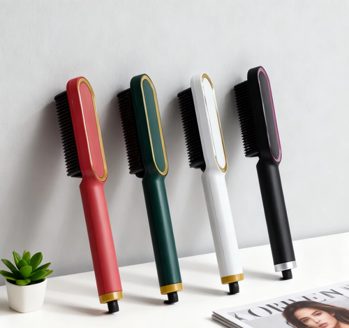 Electric 2-in-1 High Quality Professional Ceramic Hair Straightener Comb Dual Wet Dry Function Worldwide Voltage