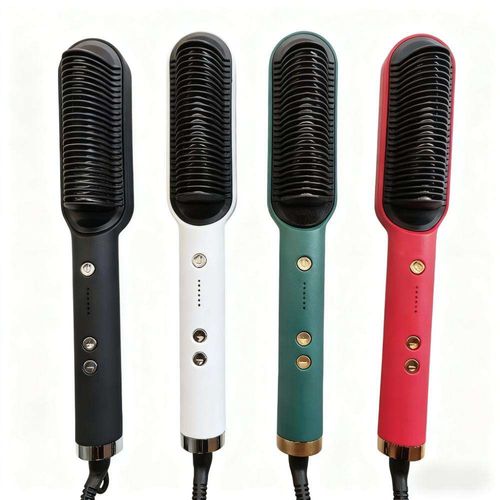 Electric 2-in-1 High Quality Professional Ceramic Hair Straightener Comb Dual Wet Dry Function Worldwide Voltage