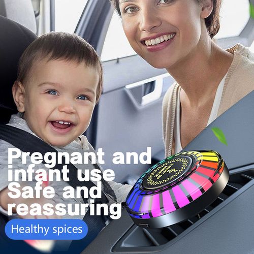 Modern Car Aromatherapy LED Decorative Ornament RGB Sound-Controlled Rhythm Pickup Light for Interior Air Freshener Aromatherapy
