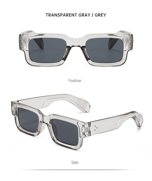 2025 New Retro Rectangular Sunglasses Luxury Brand Design for Men and Women Outdoor