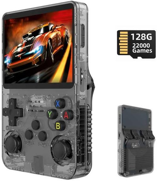 R36S Retro Handheld Gaming Console 3.5 inch IPS Screen Video Game Console Player Built in 22000 Games 128G for GBA GB MAME 26 Emulator Kid Gift