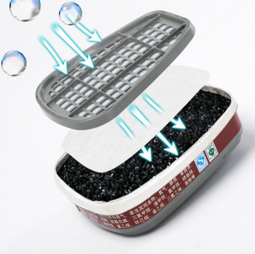 High Quality Low Price Silicone Half Face Gas Mask With Dual Replaceable Filters 3D Dustproof