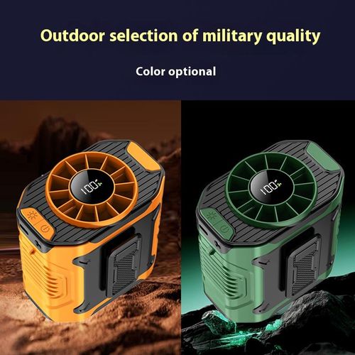 4000mah USB High Speed Wearable Fan Waist Clip Portable Fan Rechargeable Battery Power Outdoor Travel Cooling Fan