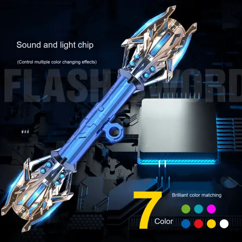 Lei Xing Authentic Double-Headed Scepter Cool Telescopic Luminous for Laser Sword Durable Plastic Light-Up Toy Knife