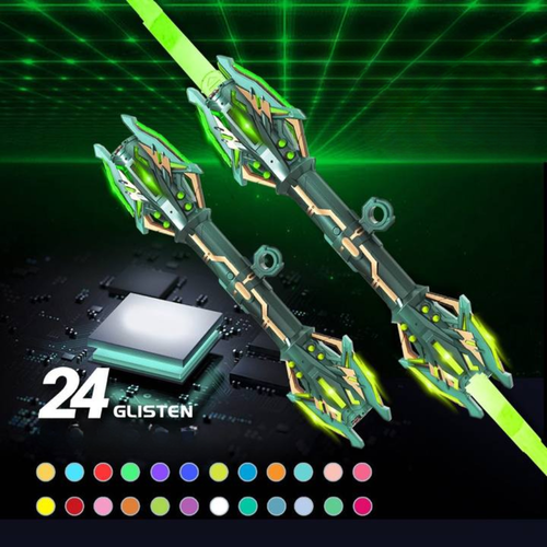 Lei Xing Authentic Double-Headed Scepter Cool Telescopic Luminous for Laser Sword Durable Plastic Light-Up Toy Knife