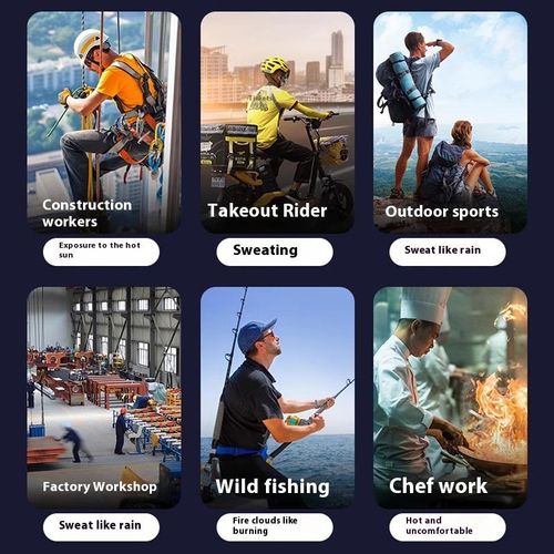 4000mah USB High Speed Wearable Fan Waist Clip Portable Fan Rechargeable Battery Power Outdoor Travel Cooling Fan