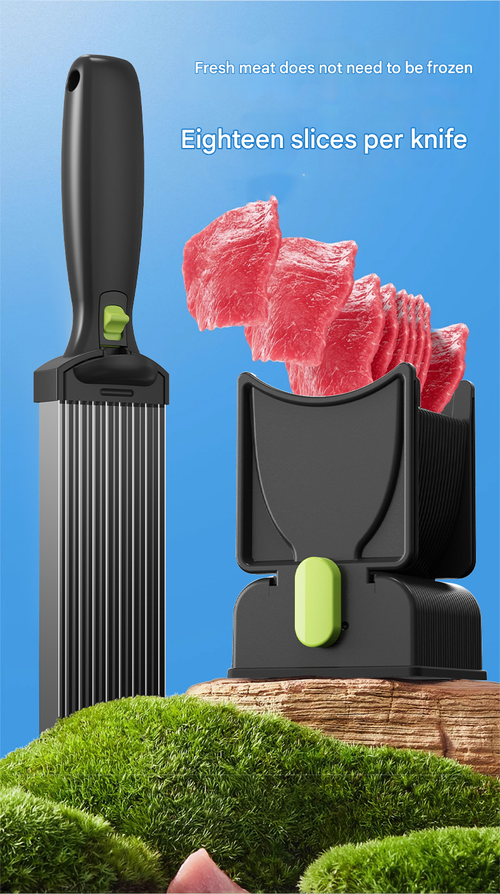 Kitchen Knife Set Home Cooking BBQ Hot Pot Fresh Meat Cutter Beef Mutton Slicer and Shredder for Poultry Meat & Hotpot