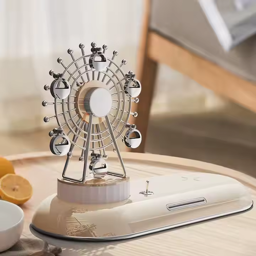 2025New 15w Ferris Wheel Aromatherapy Night Lamp Quick Mobile Phone Charging Wireless Charger
