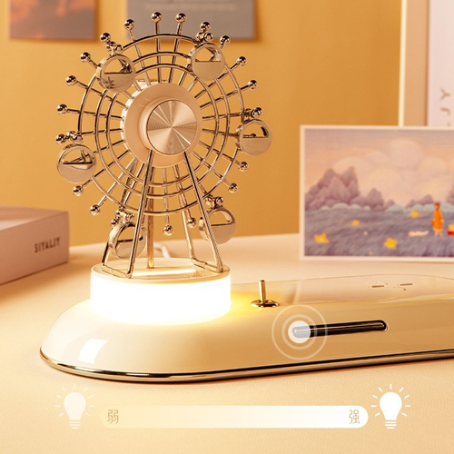 2025New 15w Ferris Wheel Aromatherapy Night Lamp Quick Mobile Phone Charging Wireless Charger