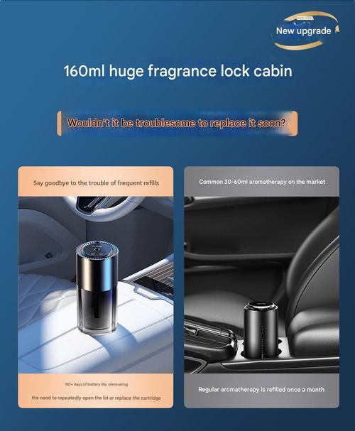 Best-Selling Car Aromatherapy Diffuser! Starry Sky Ambient Light + Aluminum Alloy Body, Plant-Extracted Automatic Spraying, Adds Fragrance & Ambiance to Car, More Comfortable Driving