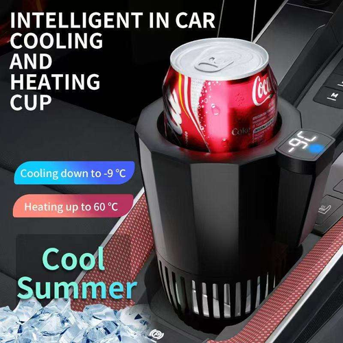 Carfu New Arrival Auto Cooling and Heating Cup Holder Quickly Cool Down to -9 Degrees and Quickly Heat up to 60 Degrees DC 12V