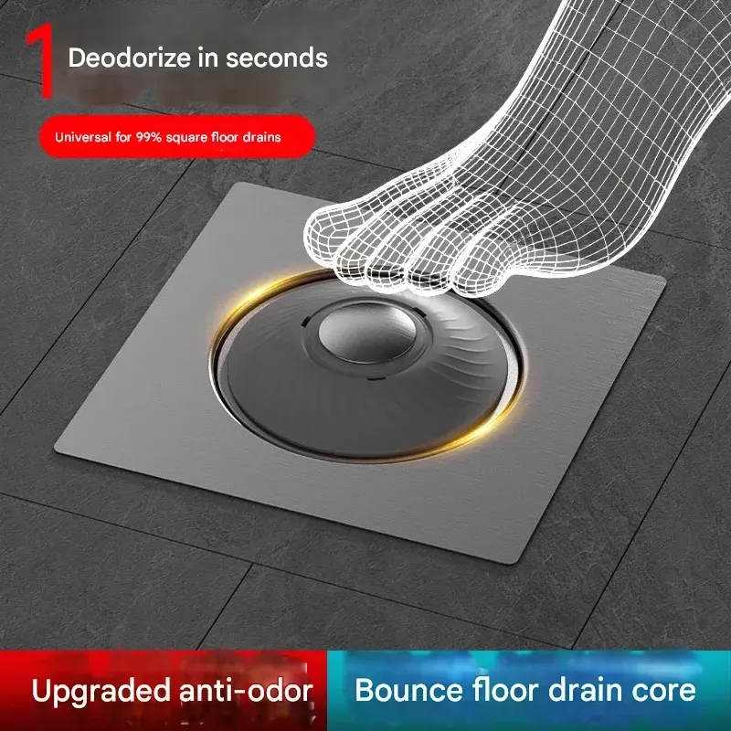 Bathroom Anti-Odor Drain Cover: Universal Sealing Cap for Preventing Backflow Smell and Insects