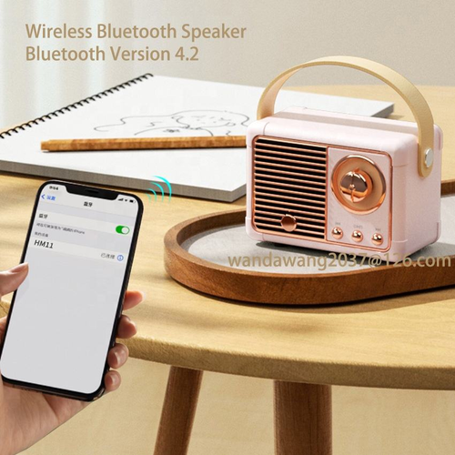 Classic Retro BT Speaker Portable Active Stereo Wireless Music Player Home Theatre Use Mini Decoration Speakers for Outdoor