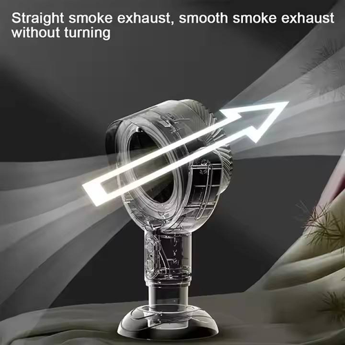 Mini Smart Desktop Range Hood High Suction Hot Pot BBQ Camping 2 Gears Fan Intelligent Rechargeable Portable Range Hood