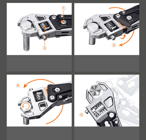 Multi-function Ratchet Wrench Pliers Outdoor Folding Tool Electrician Multi-purpose Portable Wrench Pliers