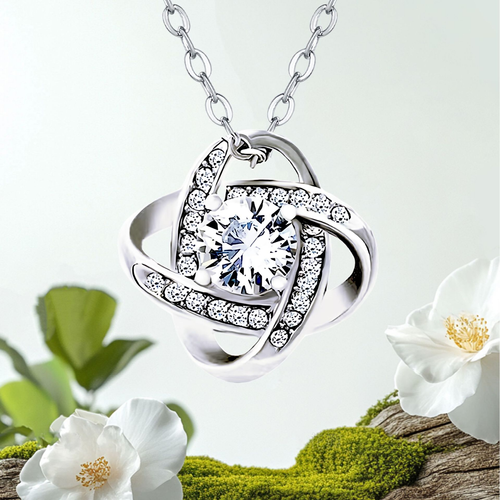 Silver Plated Inlay Rhinestone Clavicle Chain Creative Geometric Crystal Pendant Necklace Christmas Graduation Gift for Daughter