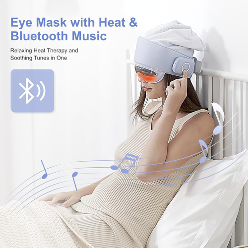 Head Massager for Fatigue Relief, Eye Massager with Heat