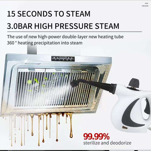 2025 New Pressurized Handheld Natural Steam Cleaner with Accessories for Home Car Washing Machine Air Conditioner Kitchen