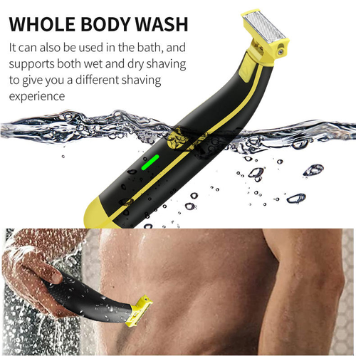 Portable Facial Hair Remover Washable Men Razor Single Blade Hair Shaver Electric Body