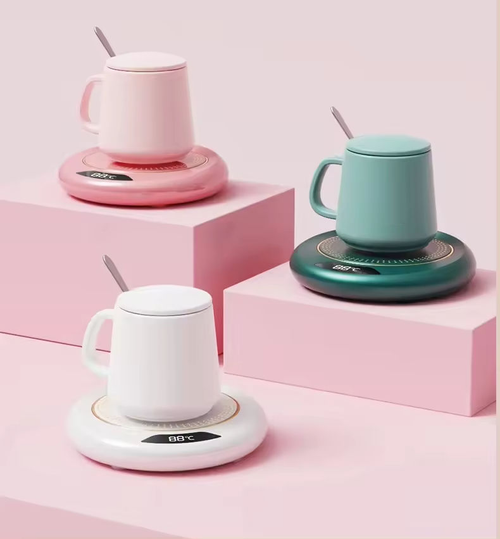 Coffee Mug Warmer Thermostatic Electric Cups Heater 3 Temperature Settings Auto Shut Off Smart Heating Coaster for Home Office